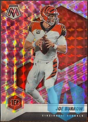 2021 Panini Mosaic Camo Pink Mosaic Prizm #47 Joe Burrow Bengals